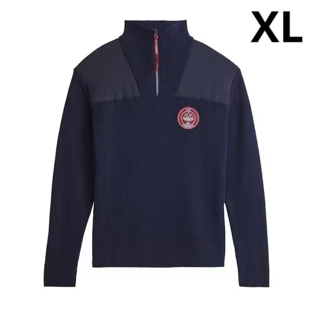 アディダス オリジナルス×シーピー カンパニー ハーフジップ　ニット　XL