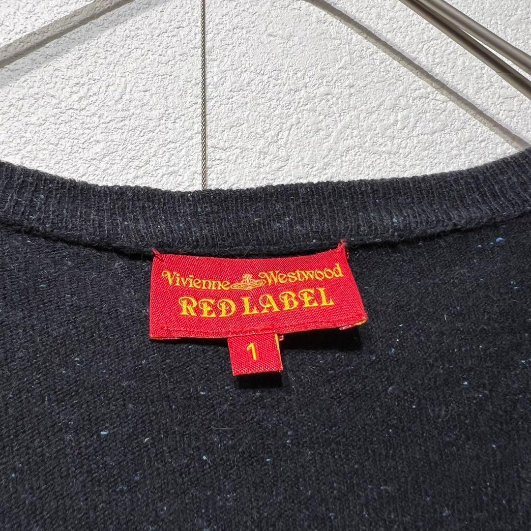 希少 ヴィヴィアンウエストウッドレッドレーベル オーブ刺繍 総柄 カーディガン