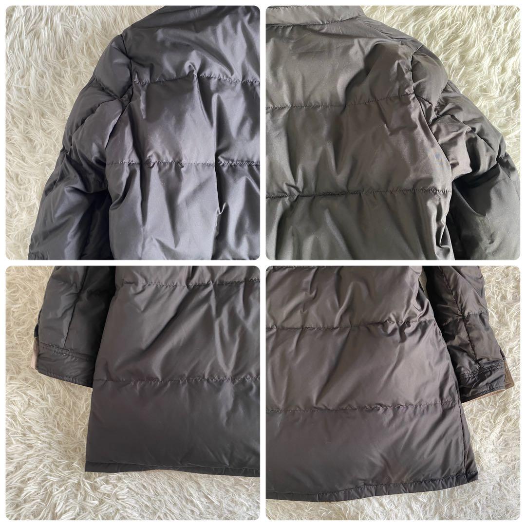 【未使用】インディビ　リバーシブルラクーンファーダウンコート　ファー取外可　L