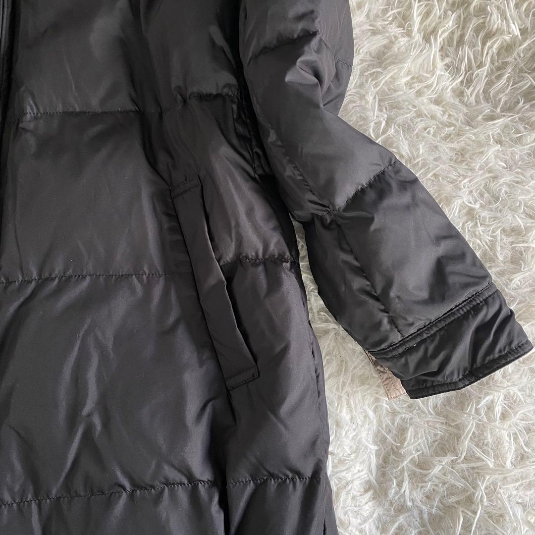 【未使用】インディビ　リバーシブルラクーンファーダウンコート　ファー取外可　L