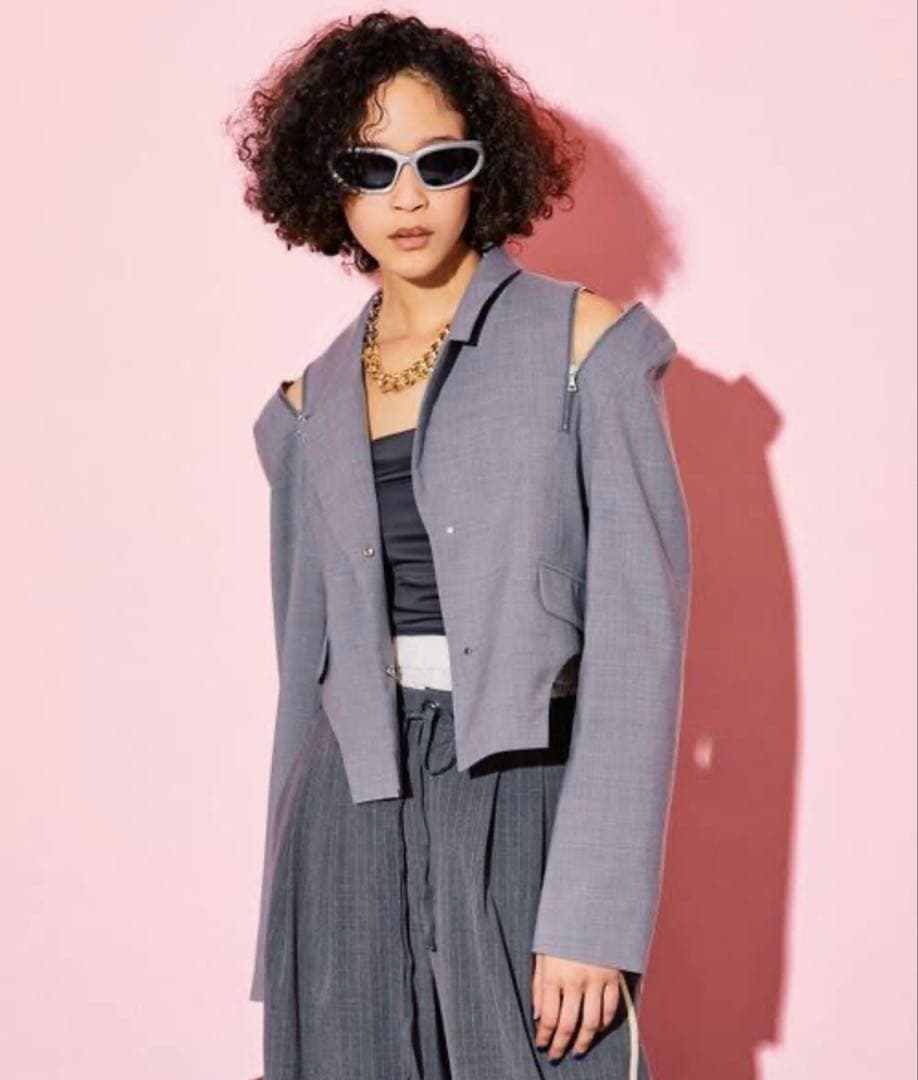 スラッシュジップジャケット【MAISON SPECIAL/メゾンスペシャル】