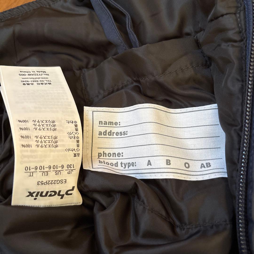 【新品】phenix 子ども用スキーウェアセット ピンク/ネイビー 130㎝