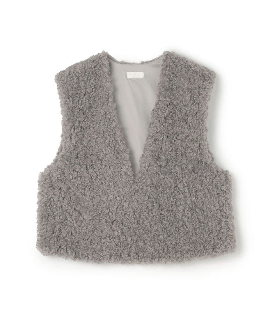 TOMORROWLAND Ballsey ミックスファー Vネックベスト