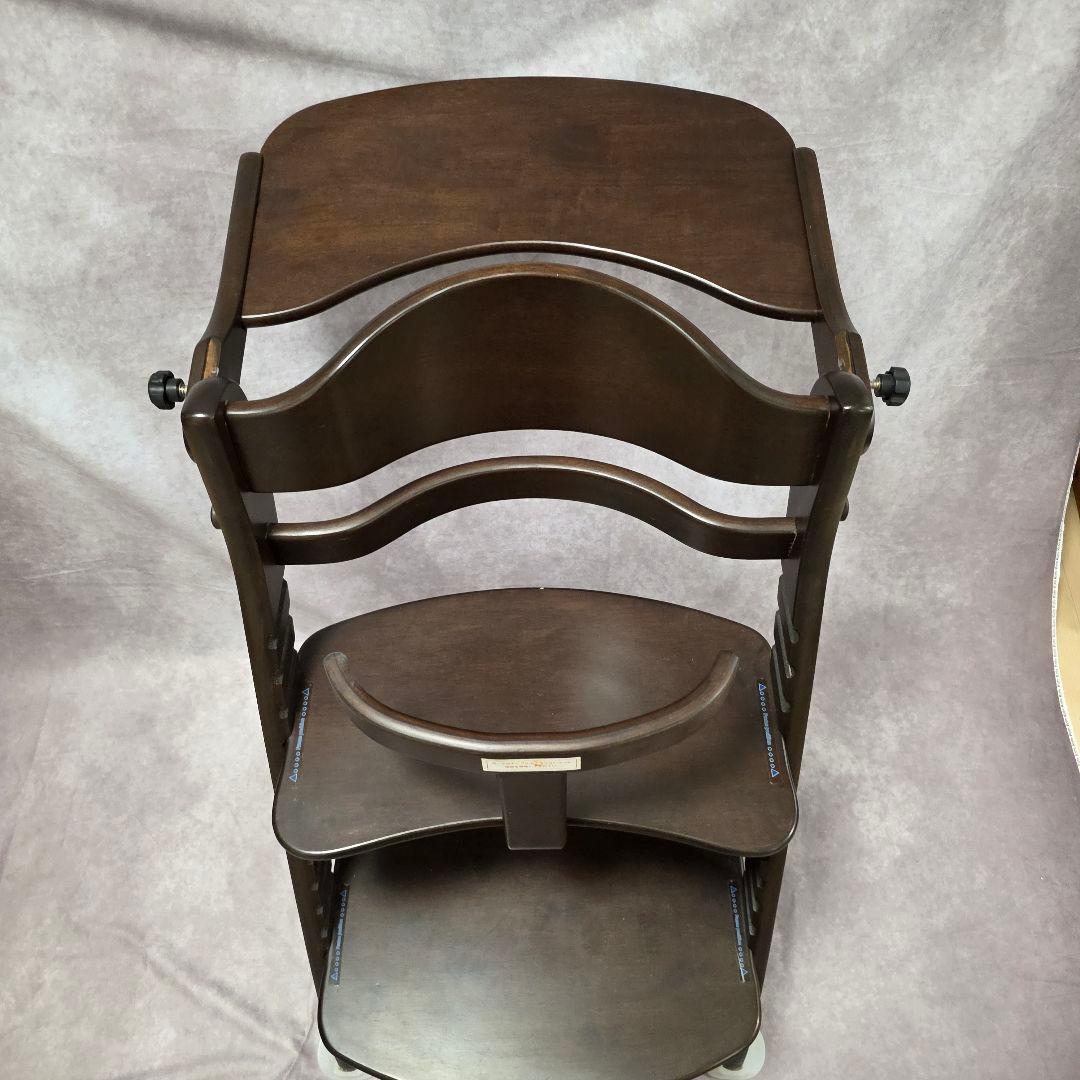 【美品】大和屋 すくすくチェアEN テーブル&ガード付き 木製 ベビーチェア