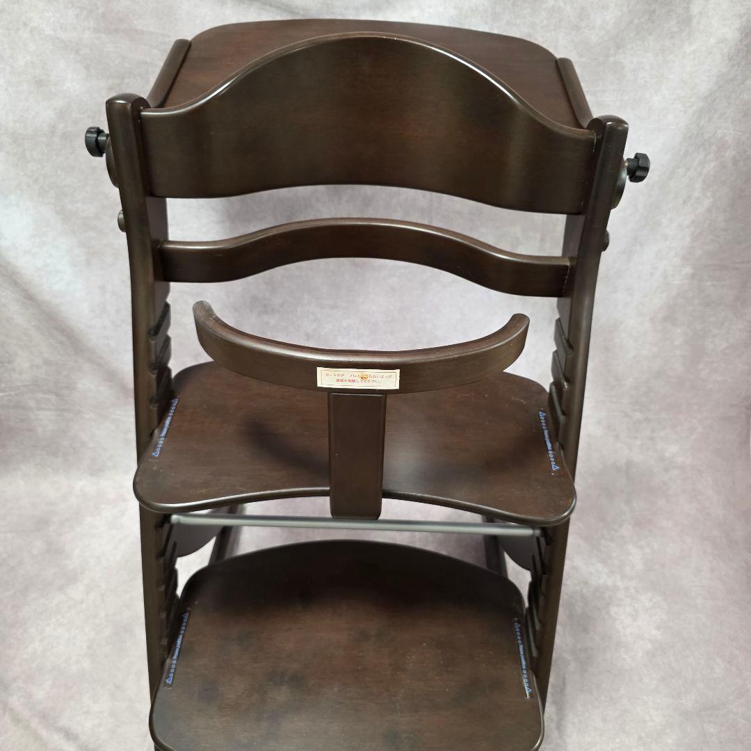 【美品】大和屋 すくすくチェアEN テーブル&ガード付き 木製 ベビーチェア