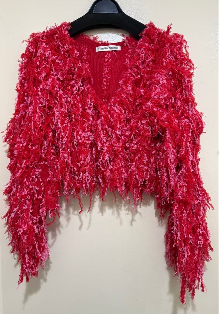PRANK PROJECT 赤 フリンジカーディガン