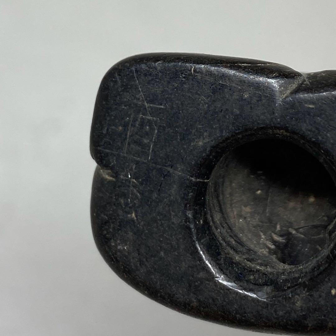 江戸時代　木彫　布袋　根付　タトチ　23g 東R8-0205 ア㊱