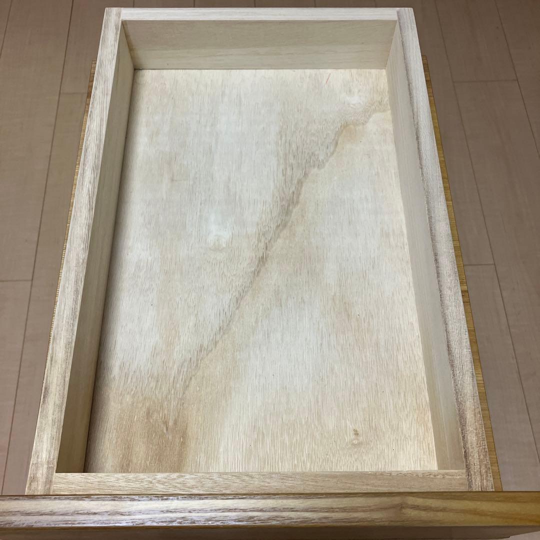 【直接お渡し】無印良品 タモ材 デスク/キャビネットセット　勉強机　中古