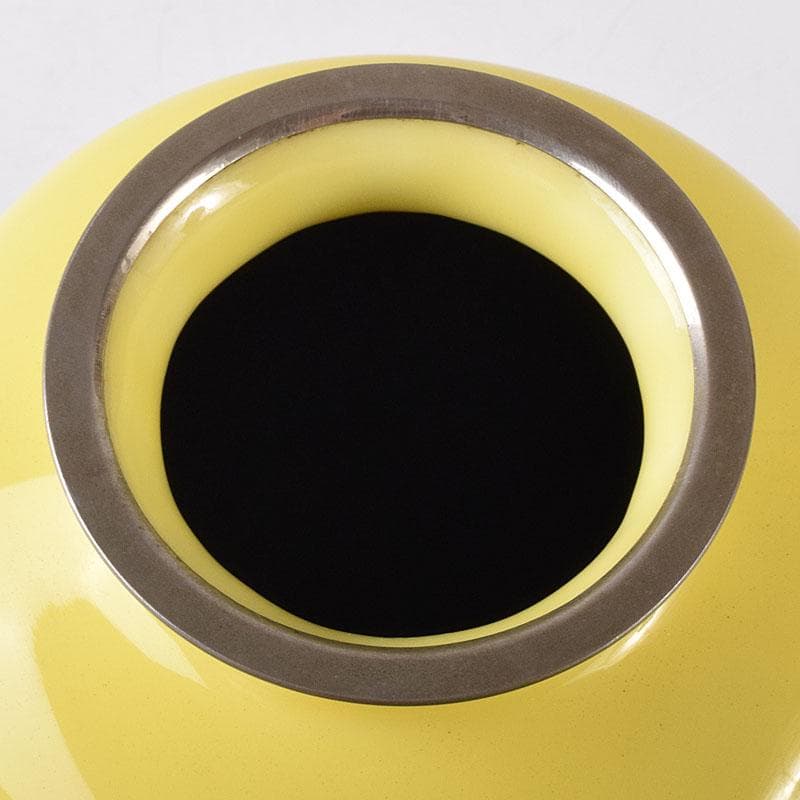 七宝焼　花文　花文瓶　箱付　M　R8156