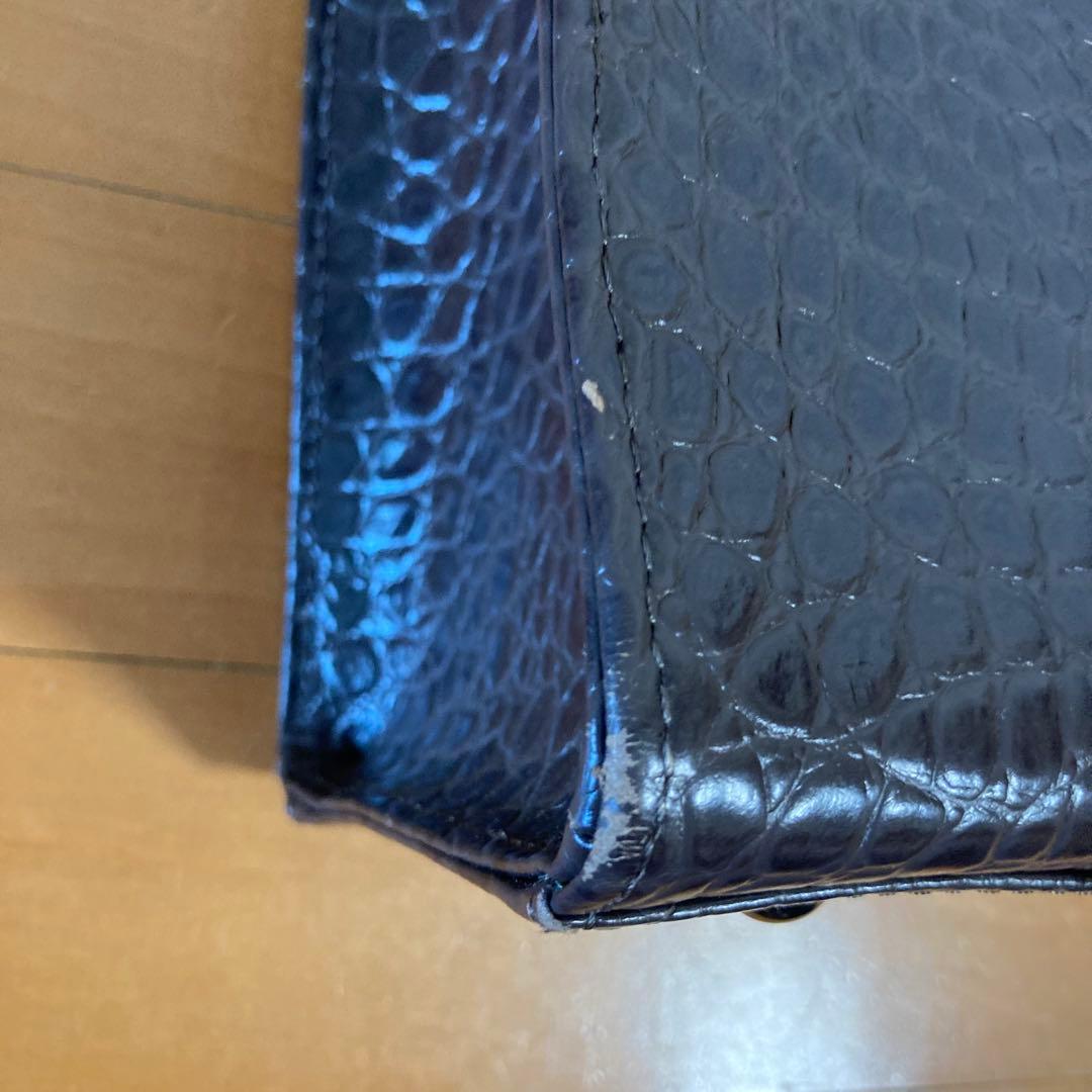 アルセラピィ artherapie クロコダイル トートバッグ ダークブラウン