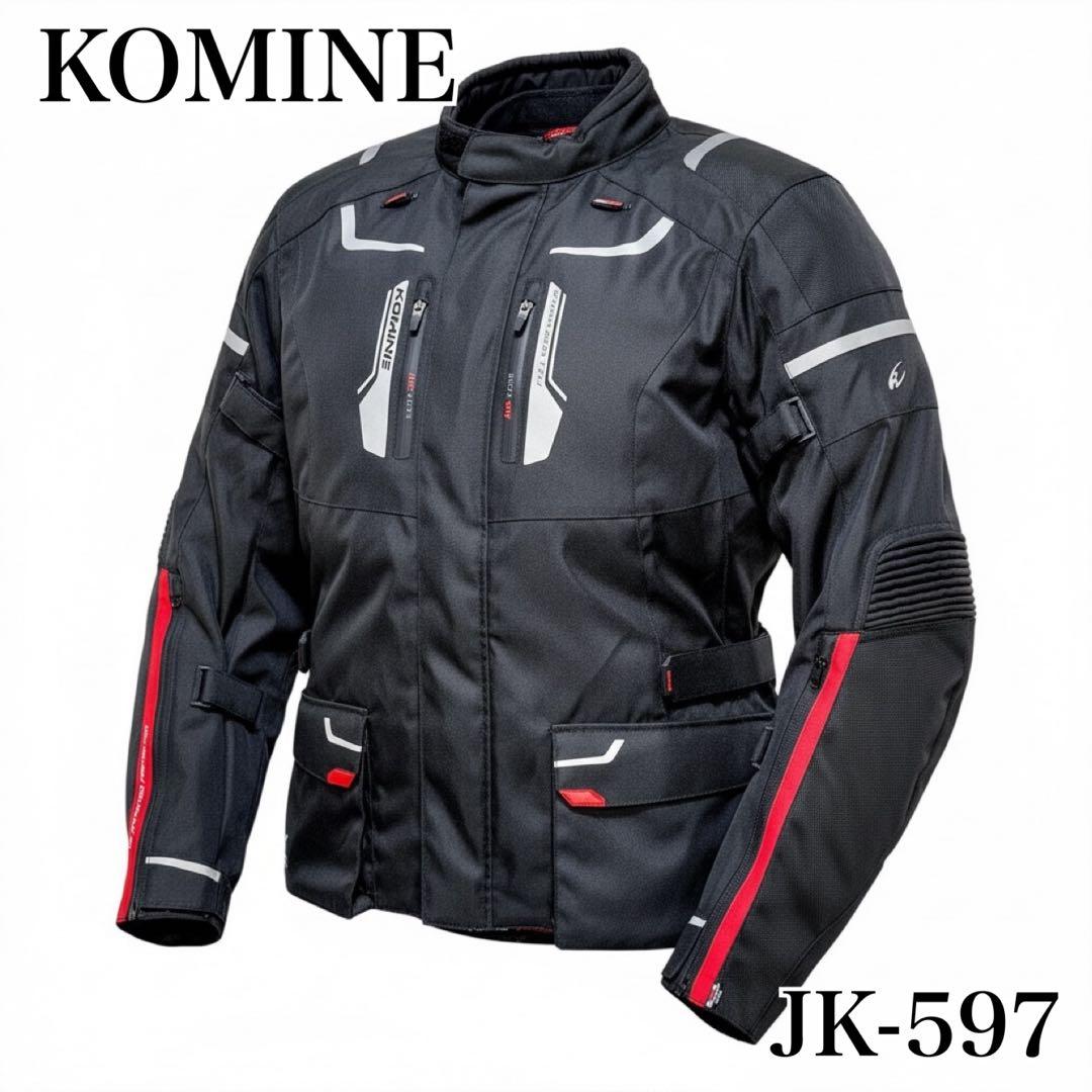 極美品✨コミネ ビッグサイズ！JK-597 オールシーズン プロテクター 黒