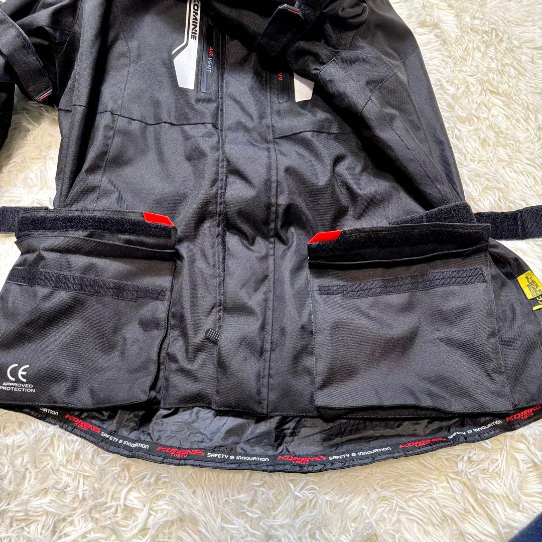 極美品✨コミネ ビッグサイズ！JK-597 オールシーズン プロテクター 黒