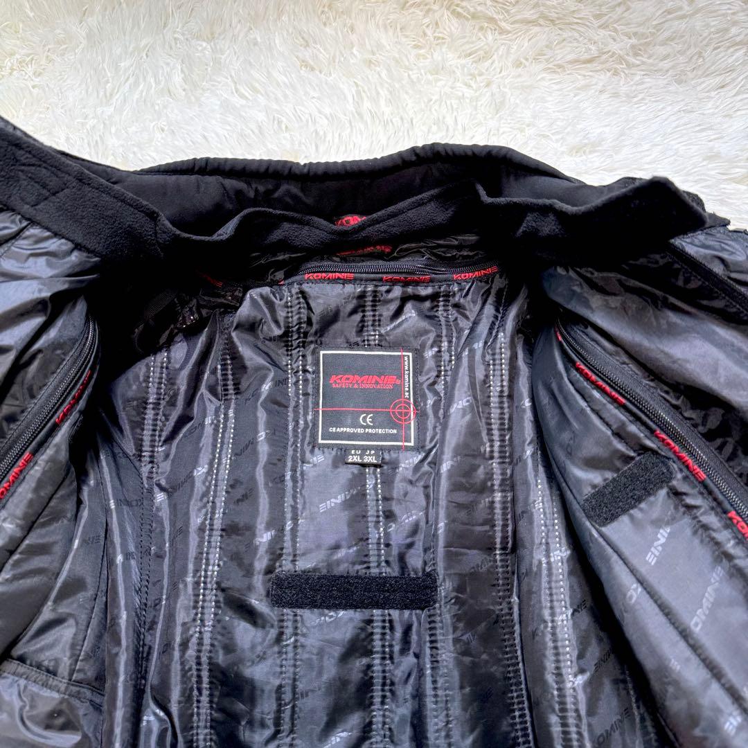 極美品✨コミネ ビッグサイズ！JK-597 オールシーズン プロテクター 黒