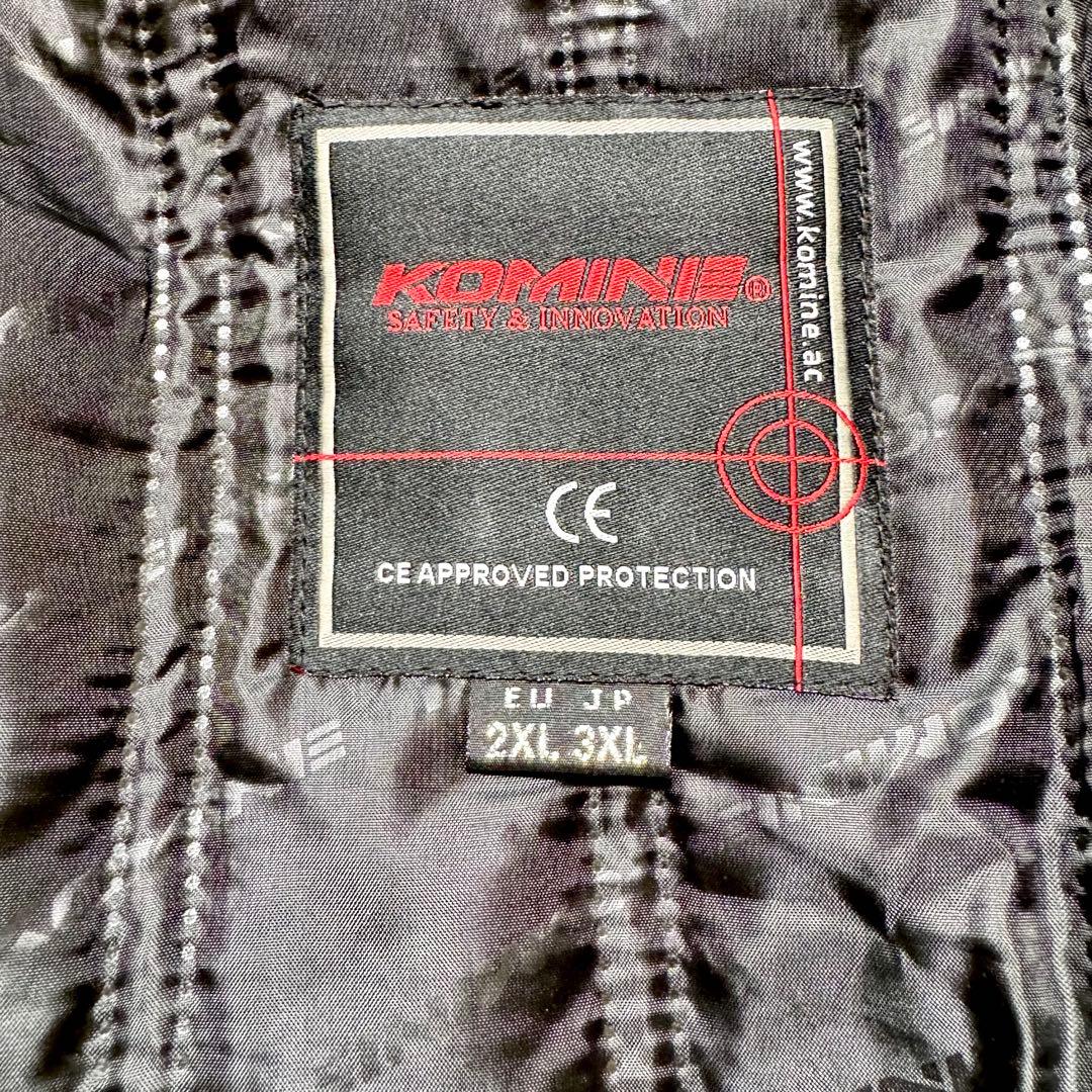 極美品✨コミネ ビッグサイズ！JK-597 オールシーズン プロテクター 黒