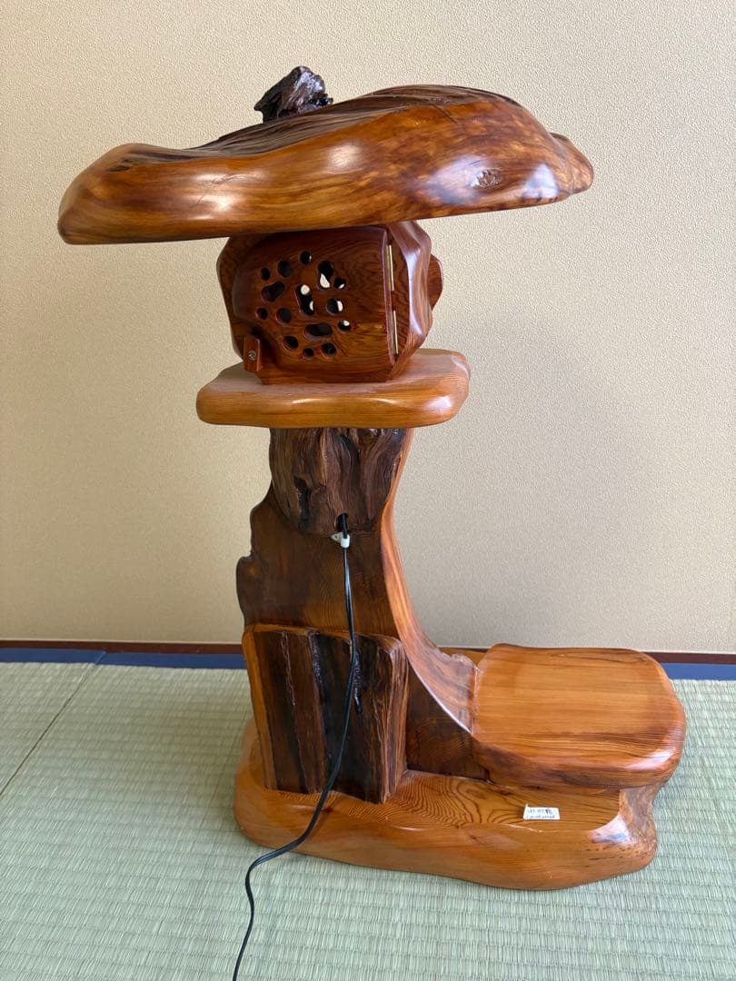 屋久杉　木製灯籠