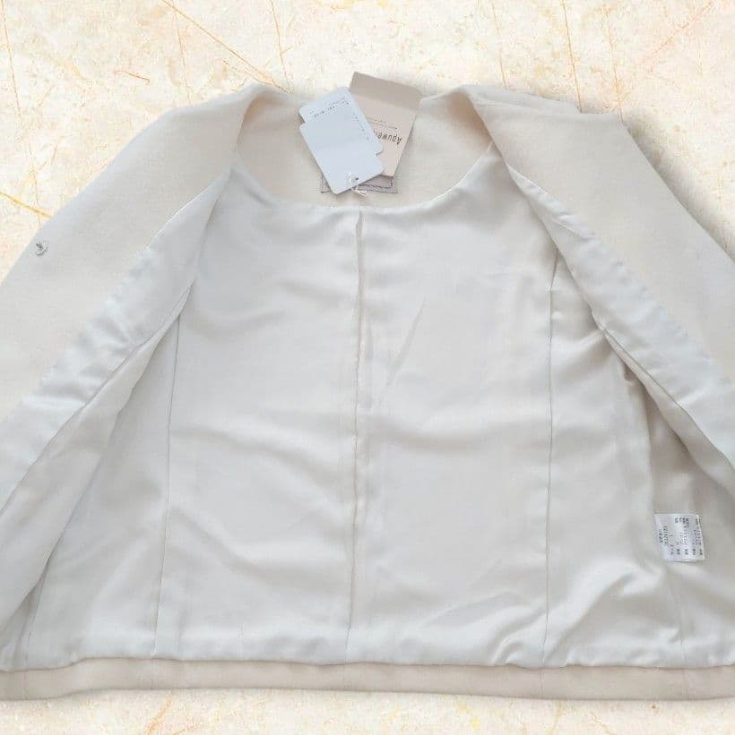 ♡アプワイザーリッシェ♡ビジューショートコート　アンゴラ　ウール