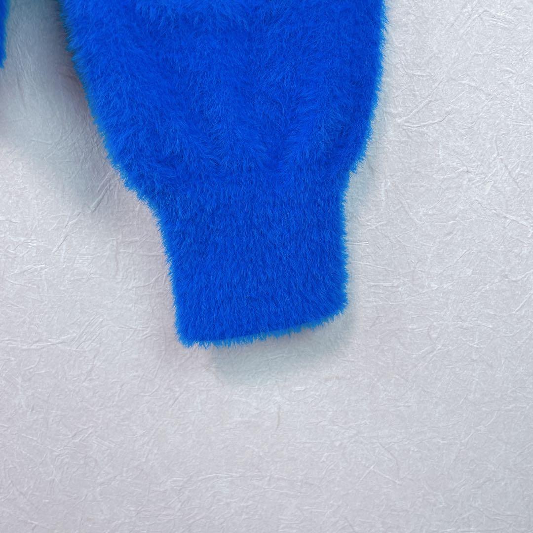 【新品未使用 アルチビオ】クマモチーフフワフワニットブルゾン38号