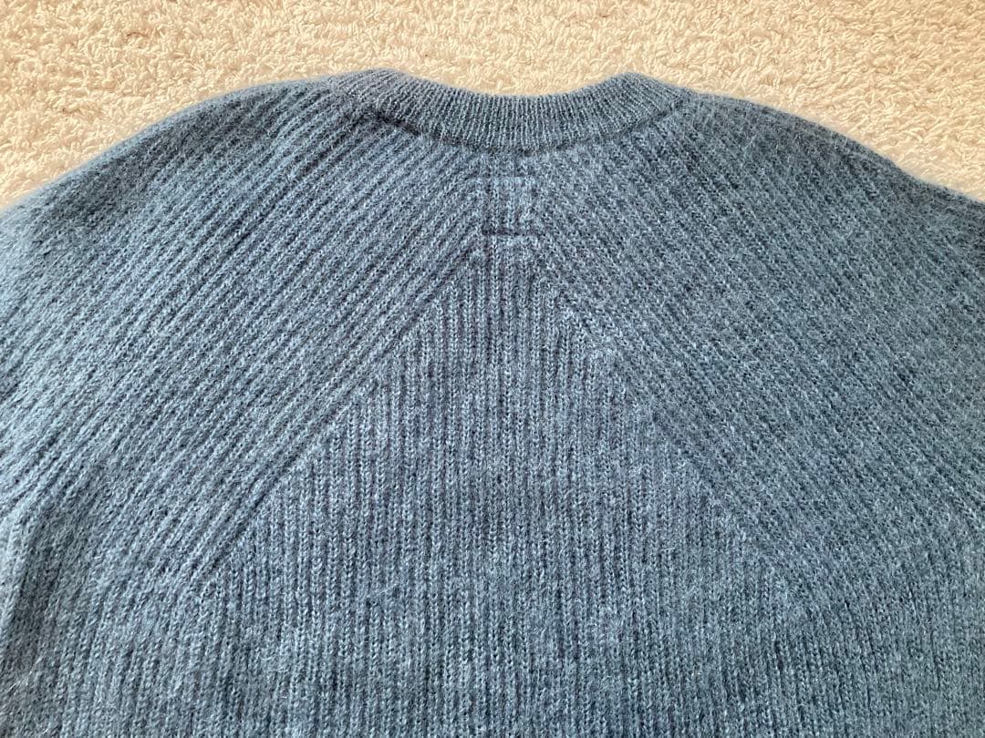 BATONER バトナー ニット セーター モヘア モヘヤ ウール ブルー