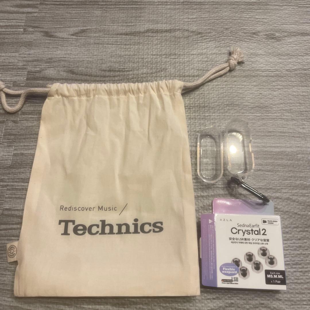 Technics EAH-AZ100 ワイヤレスイヤホン ブラック　おまけ3点