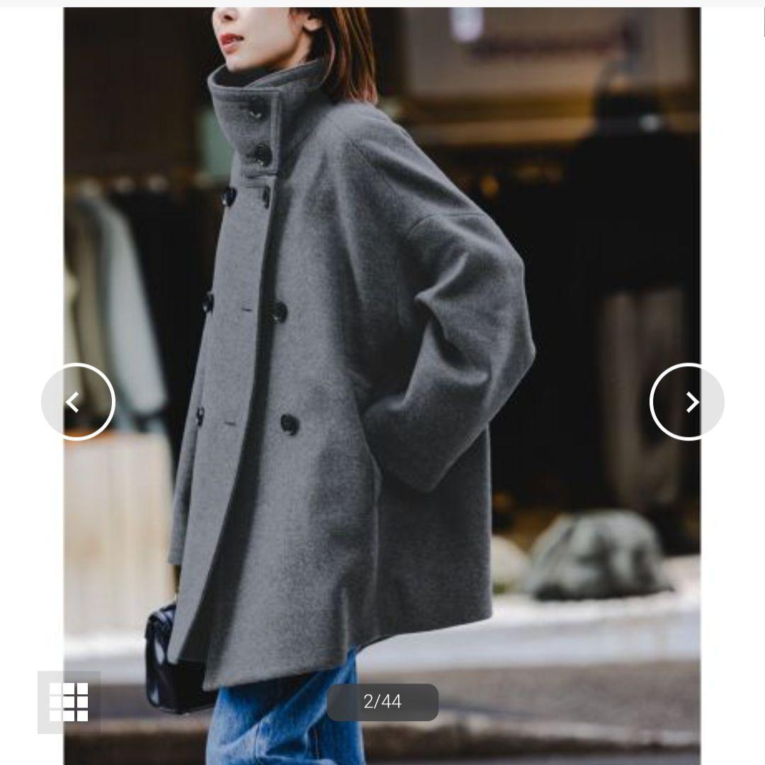 24AW★スタンドカラーオーバーコート★キャメル