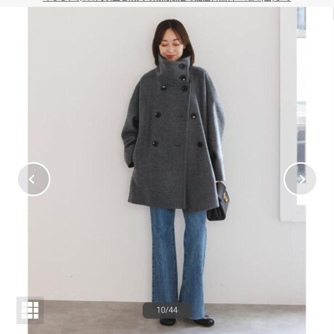 24AW★スタンドカラーオーバーコート★キャメル