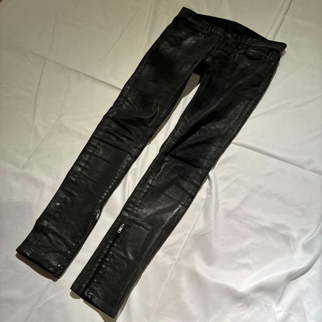 FUGAコーティングデニム 裾ジップarchive hedi y2k 00s