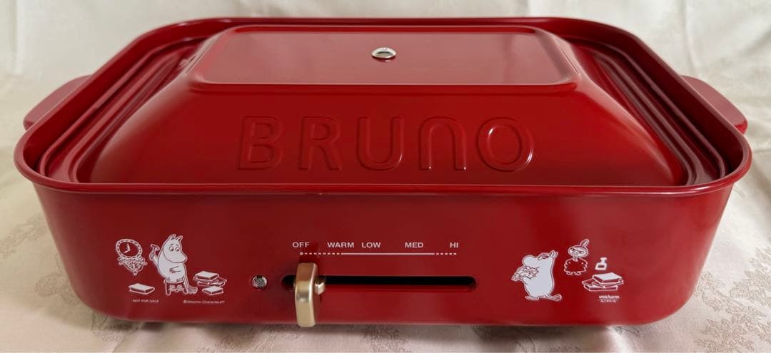 ブルーノBRUNO　ムーミン　コンパクトホットプレート BOE021 レッド