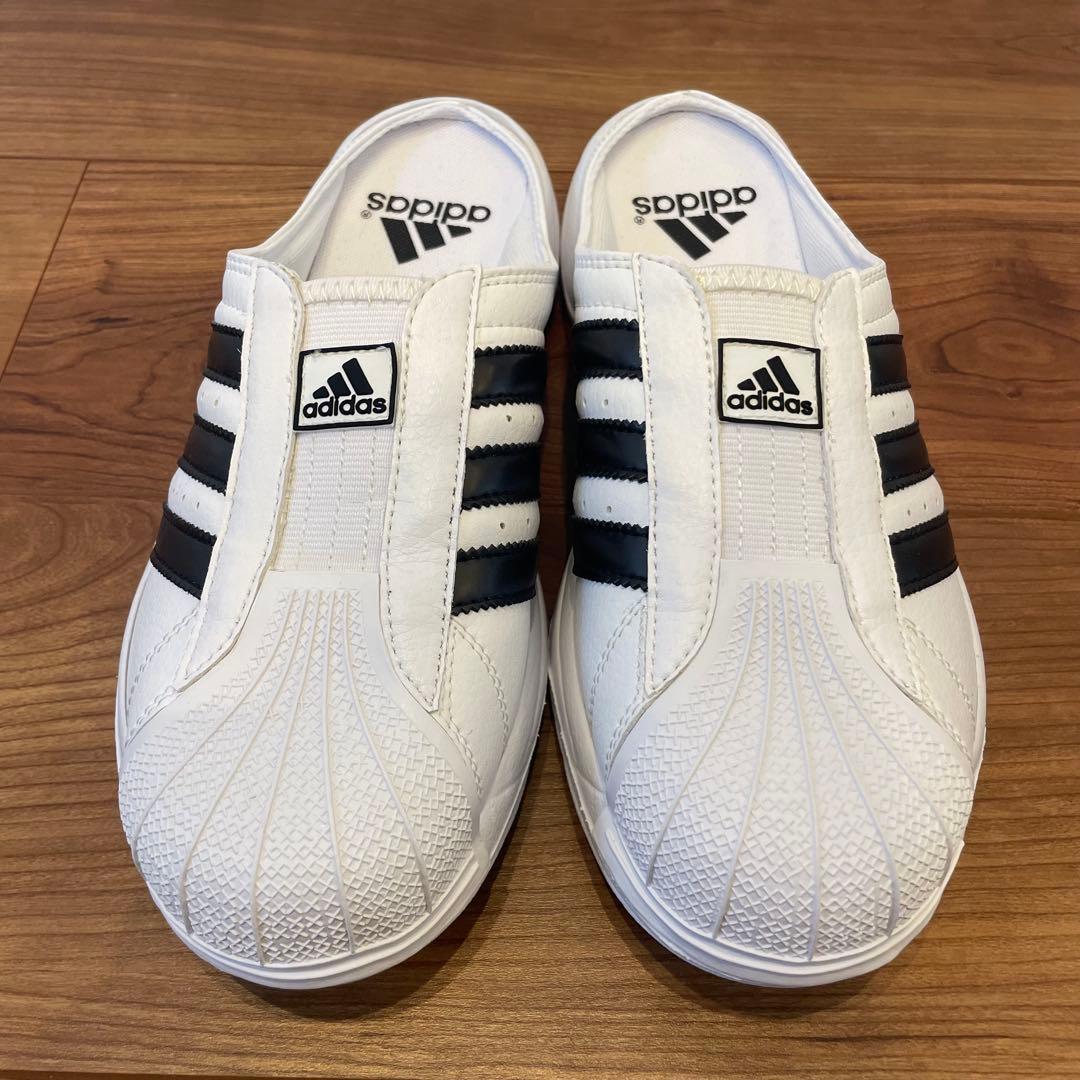 【希少】❗️adidas スーパースタークロッグ　ホワイト/ブラック