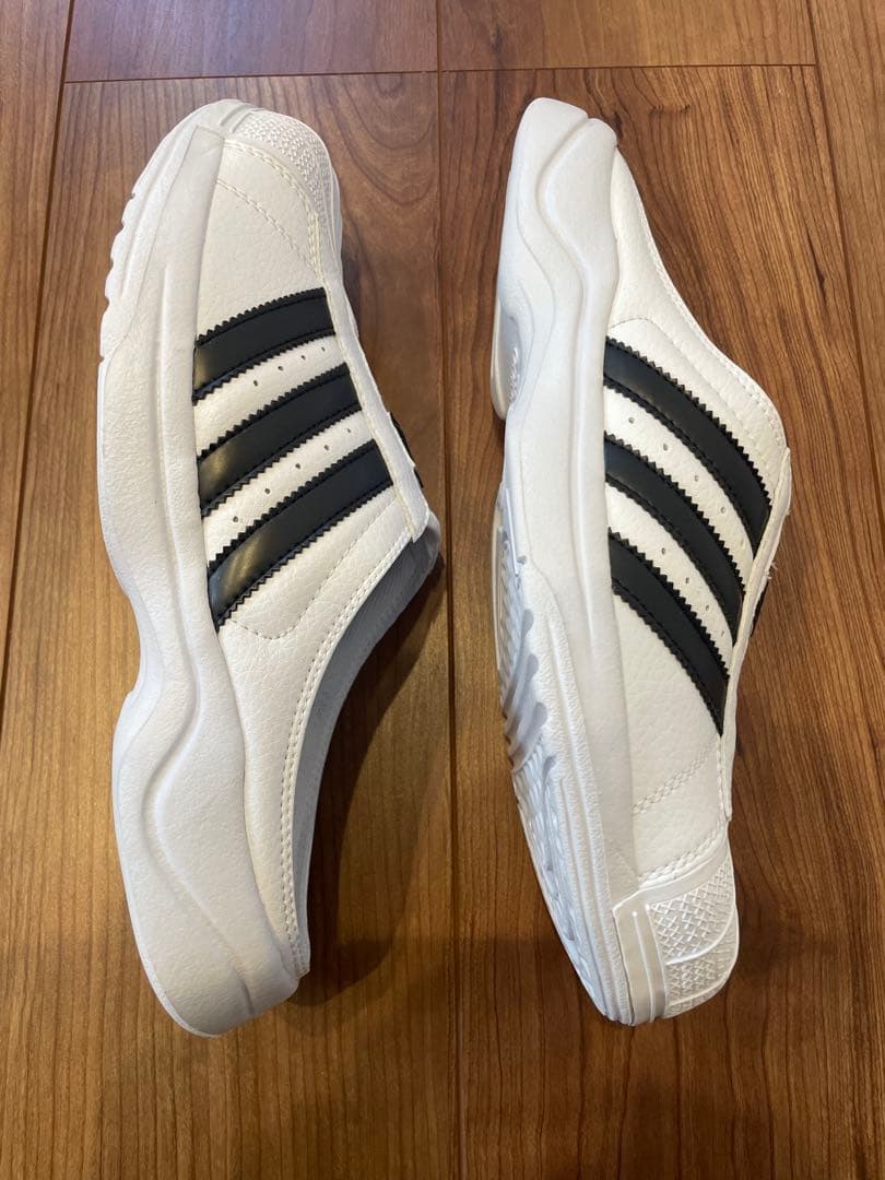 【希少】❗️adidas スーパースタークロッグ　ホワイト/ブラック