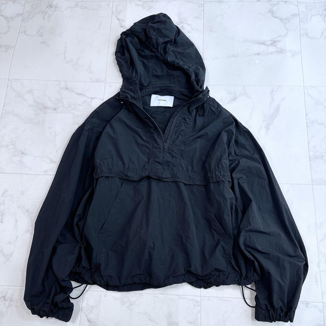 FRAMeWORK フレームワーク ナイロン　アノラックパーカー　ブラック