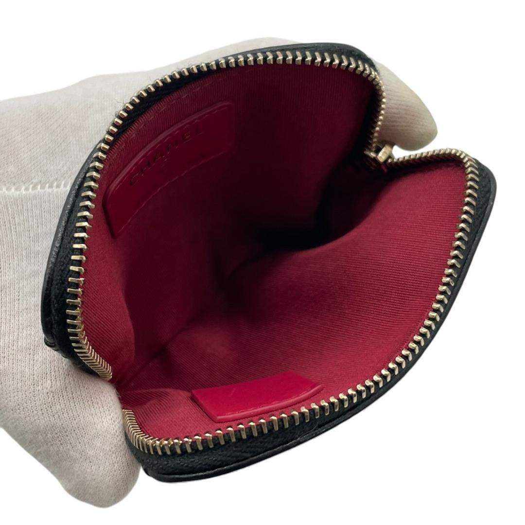 【未使用】シャネル シャネル19 マトラッセ カードケース ブラック