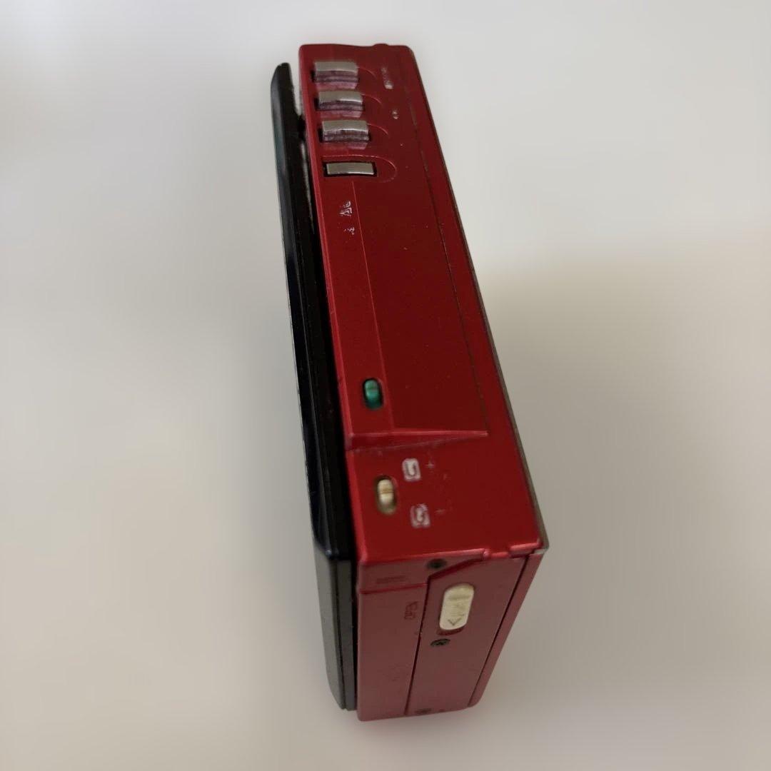 ジャンク　ナショナル　カセットプレーヤー　レッド　レトロ　ウォークマン
