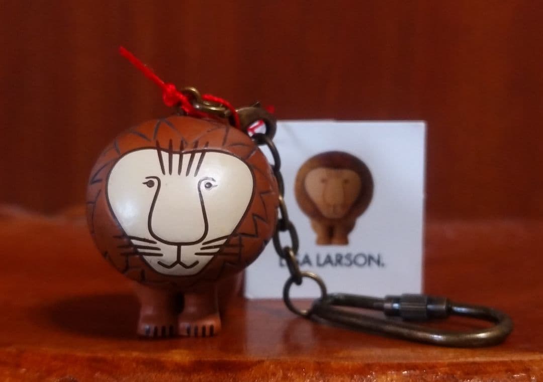 リサラーソン ライオン＆ケンネルブルドッグ＆ライオンキーホルダー 美品