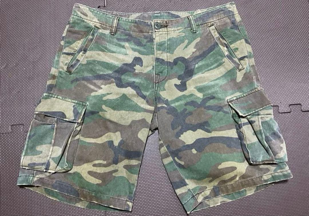 Marblesマーブルズ 迷彩 カモフラ ハーフパンツ キムタク着 Lサイズ