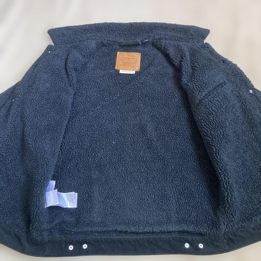 リーバイス コーデュロイ ボアジャケット ブラック ビッグE BIGE 黒