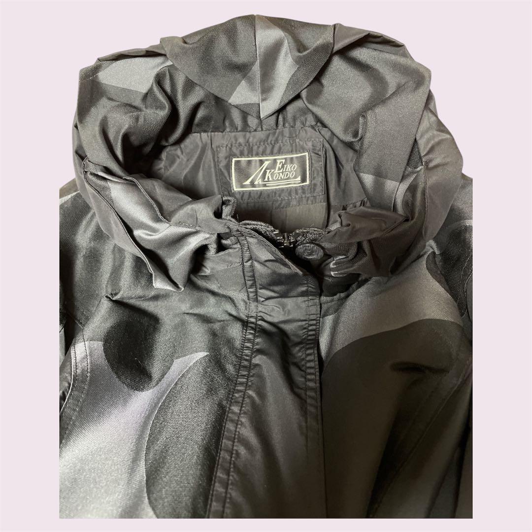 EIKO KONDO ドット柄デザインコート 蕾カラー 美品 エイココンドウ