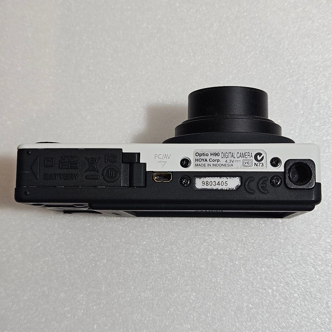 PENTAX Optio H90 ホワイト 動作確認済 液晶難あり