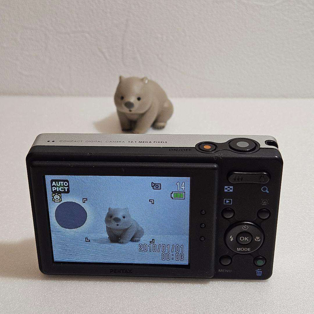 PENTAX Optio H90 ホワイト 動作確認済 液晶難あり