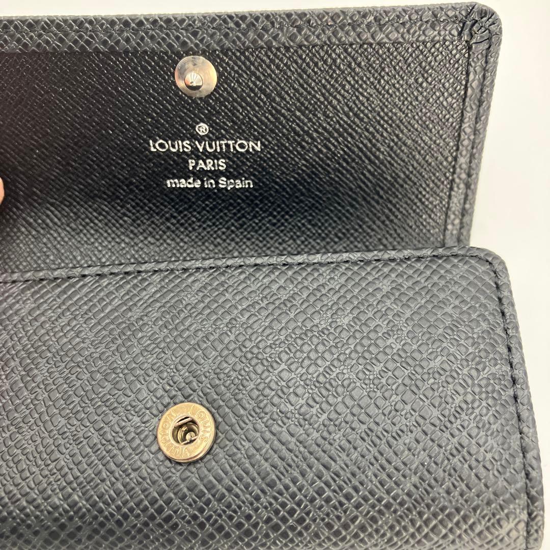 【美品】ルイヴィトン 4連キーケース タイガ ミュルティクレ4 ブラック