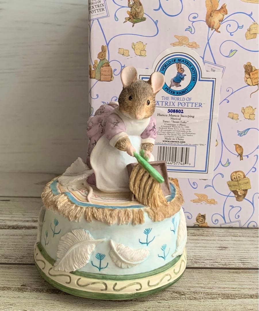 ハンカマンカ オルゴール ピーターラビット ボーダーファインアーツ