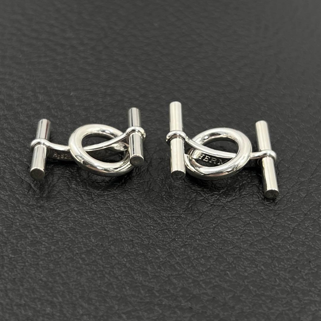 HERMES エルメス ミニ シェーヌダンクル カフス カフリンクス 925