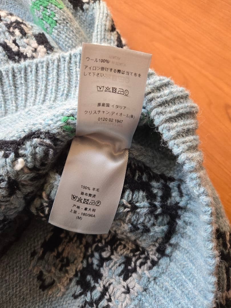 【美品】Dior HOMME 20aw トワルドジュイ ニット セーター M