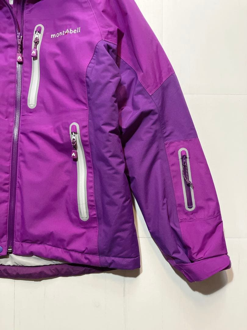 【未使用品】mont-bell パウダーライトパーカ　レディースＬ　パープル