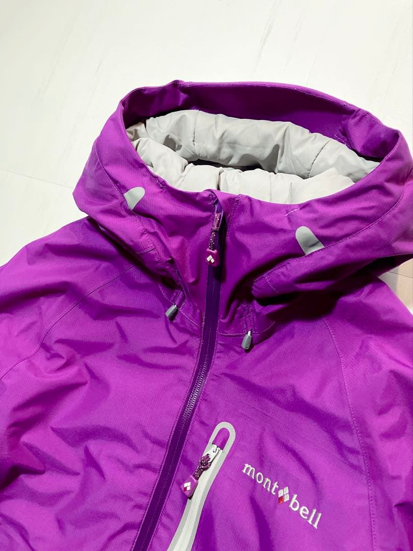 【未使用品】mont-bell パウダーライトパーカ　レディースＬ　パープル