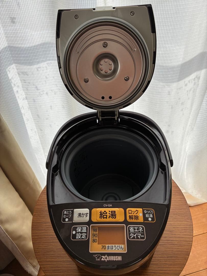 象印　電気まほうびん　電気ポット　優湯生2.2リットル　ブラウン