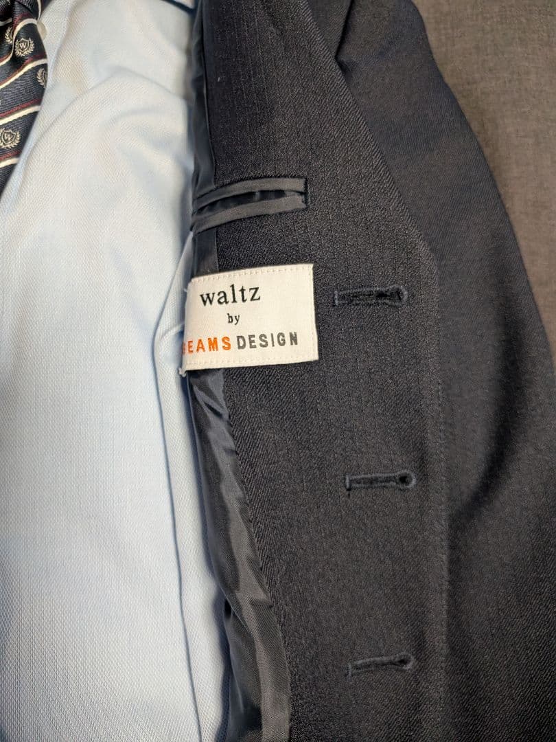 ネイビー スーツ 140cm ネクタイ付き　卒業式　セレモニー　4点セット