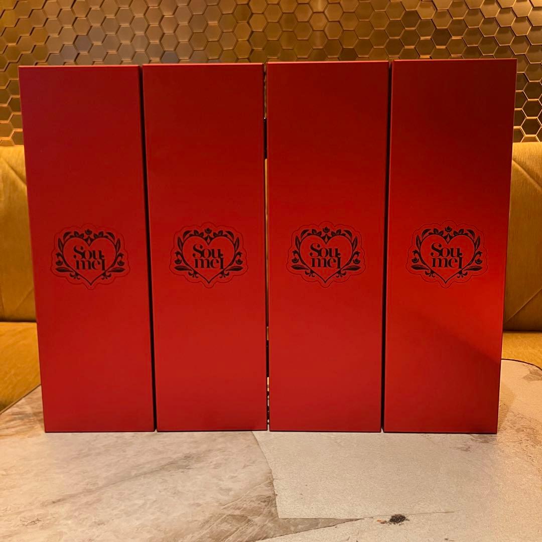 空箱　4セット　ソウメイレッド　Soumei 収納ボックス