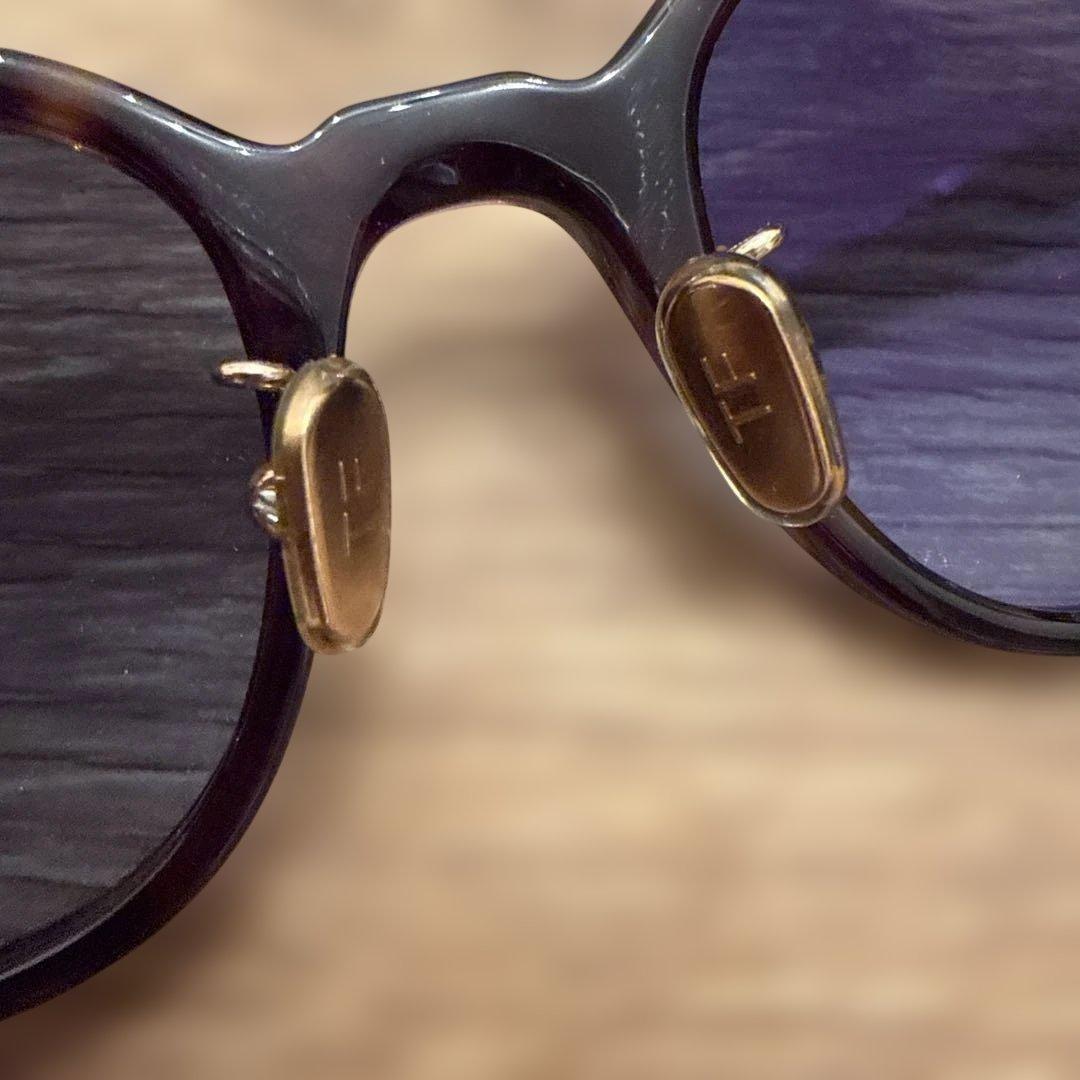 【美品】TOM FORDサングラスデミ柄フレームグラデーションブルーレンズ