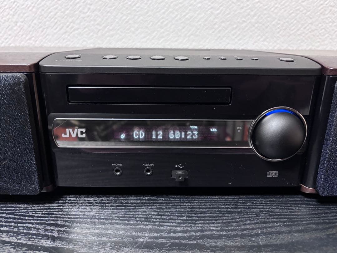 JVC CA-EXS3-B コンポ ウッドコーン、リモコン付