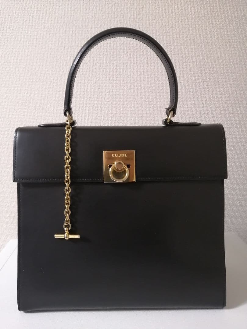 セリーヌ　ヴィンテージ　カバン美品、袋付き